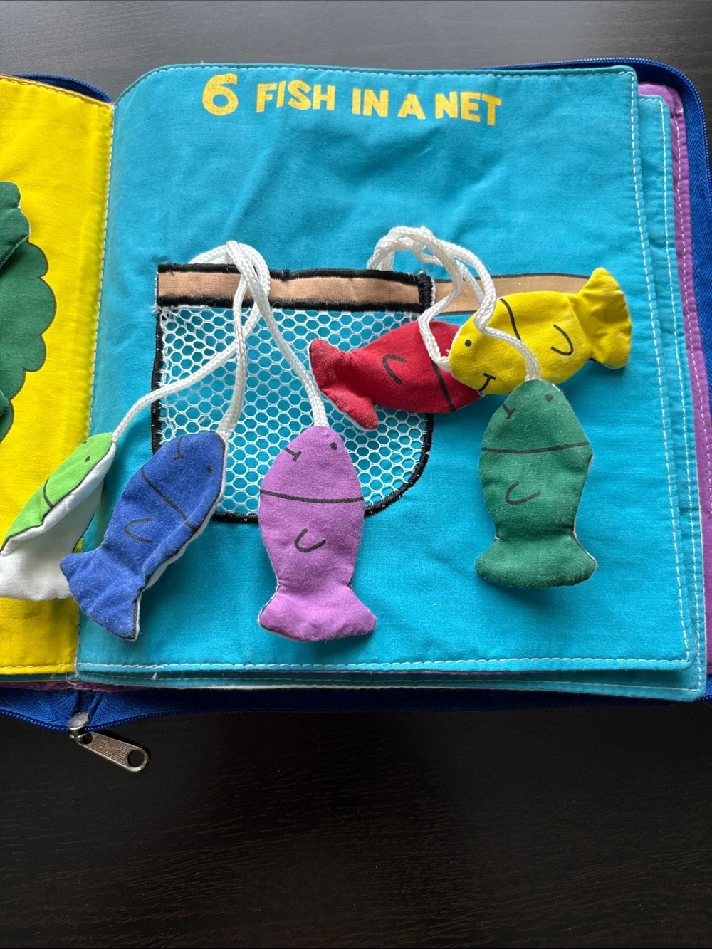 COUNT AND PLAY II Plush Learning Book - Blue